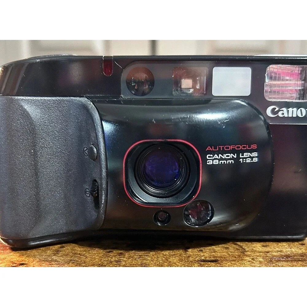 Vintage Canon Sure Shot Supreme 38mm 2.8 Lens Camera W/New Battery & Case